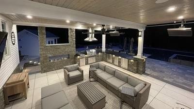 Outdoor Fireplace Kitchen Partnership