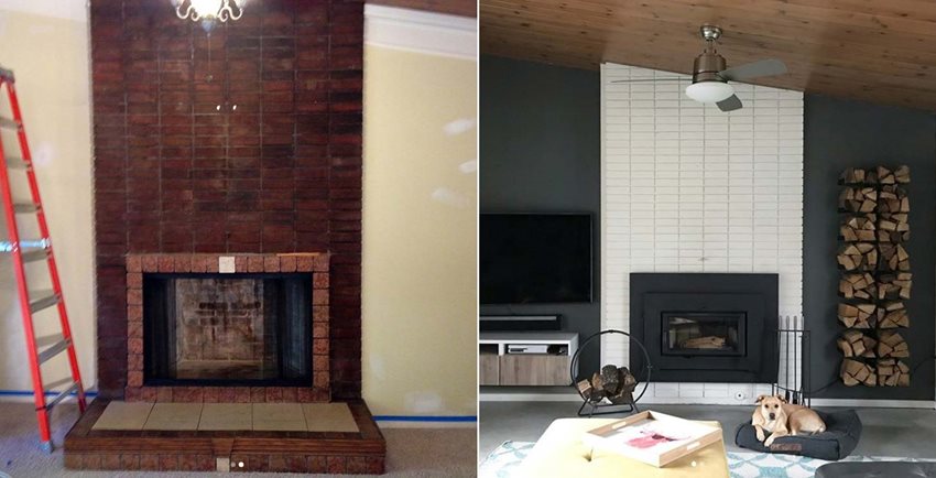 10 Fireplace Makeover Ideas Before and After Regency