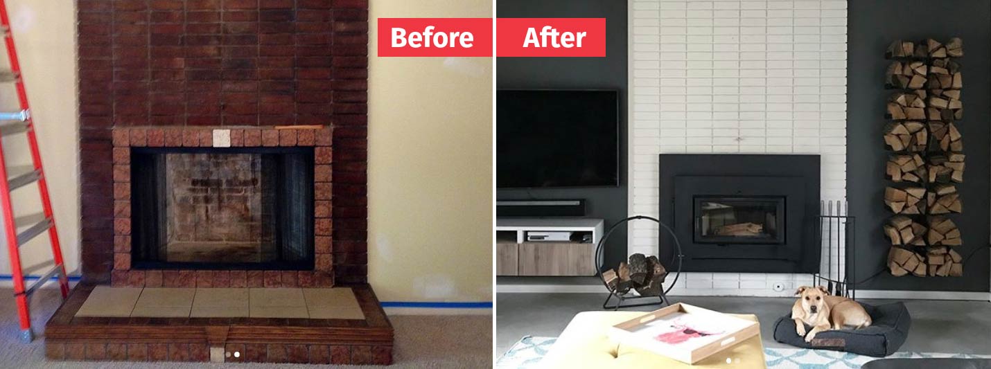 10 Fireplace Makeover Ideas | Before and After 