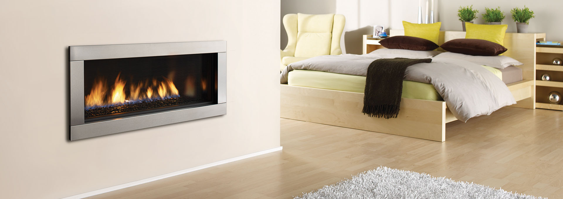 Hz40e Contemporary Linear Gas Fireplace Regency