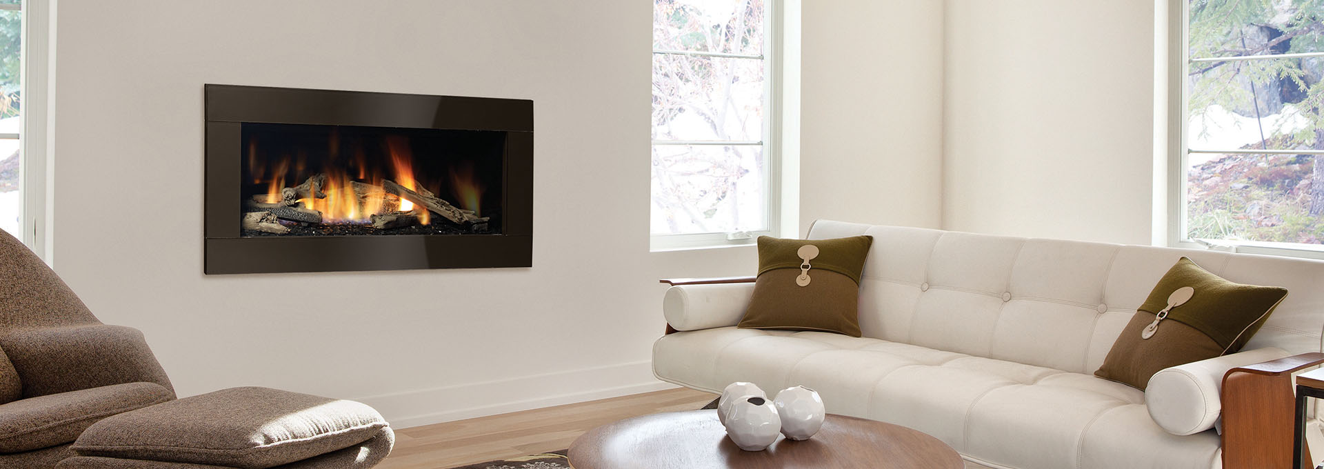 Hz40e Contemporary Linear Gas Fireplace Regency