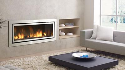 Contemporary Gas Fireplaces Portrait Linear Gas Fireplaces