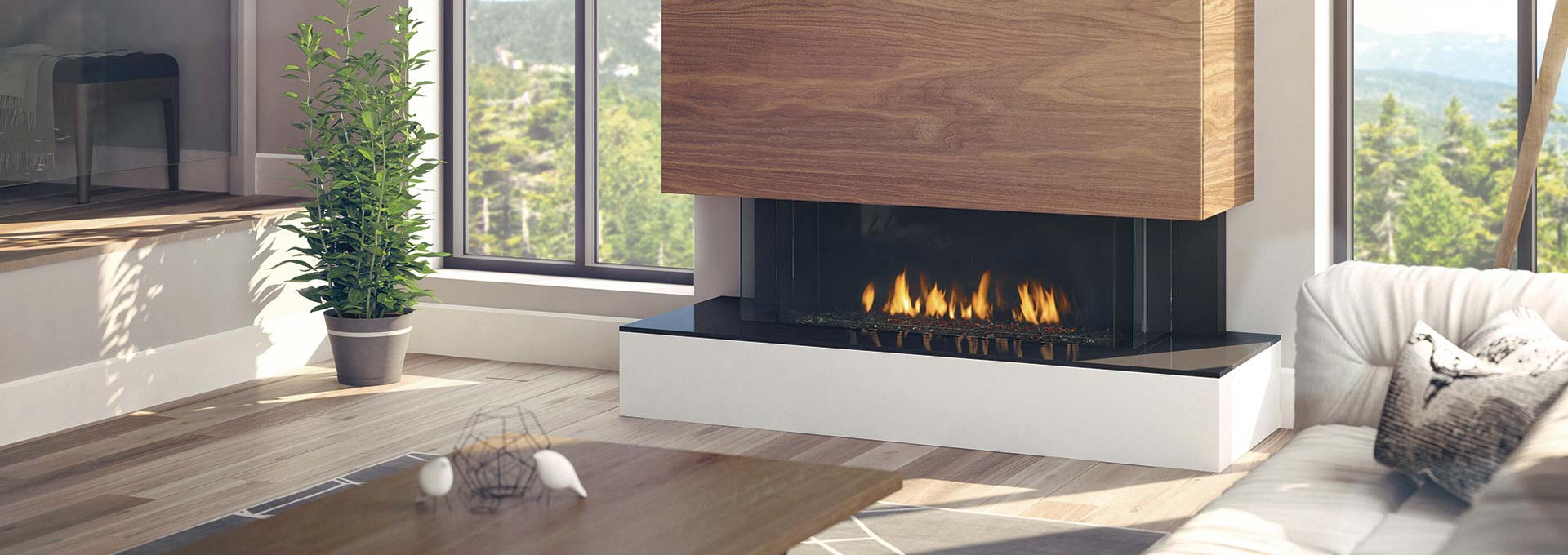 San Francisco Bay 40 Power Vented Gas Fireplace Regency