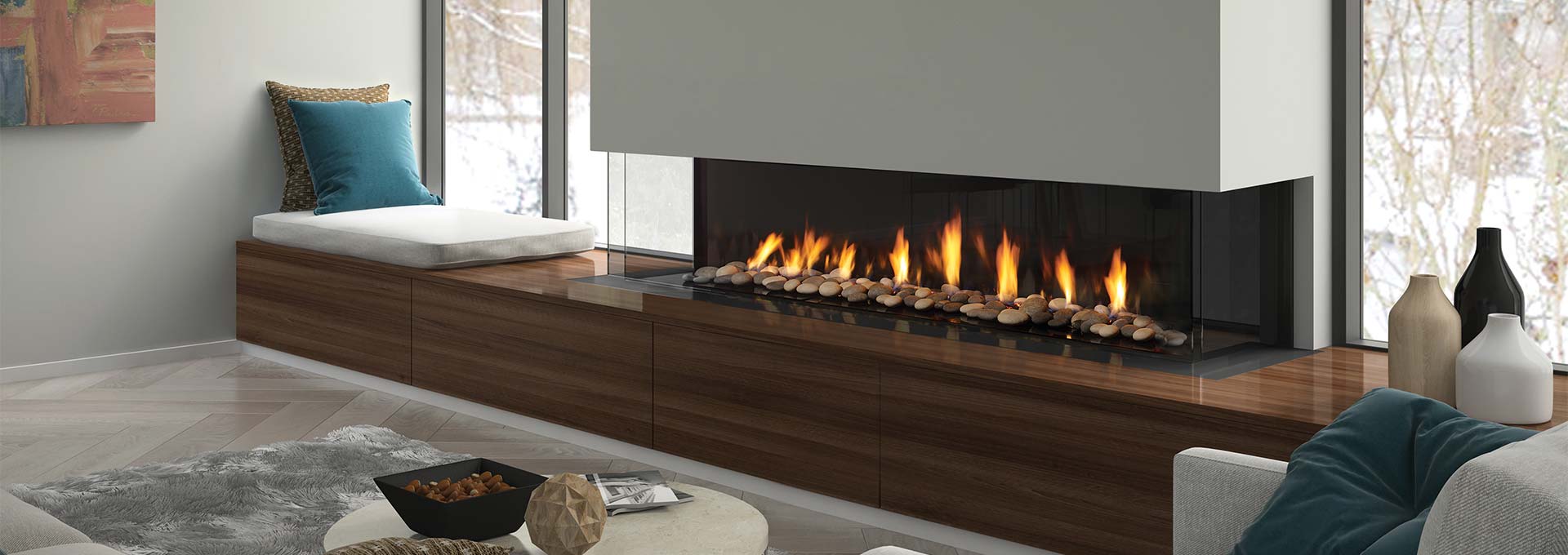 San Francisco Bay 72 Frameless Designer Gas Fireplace Regency