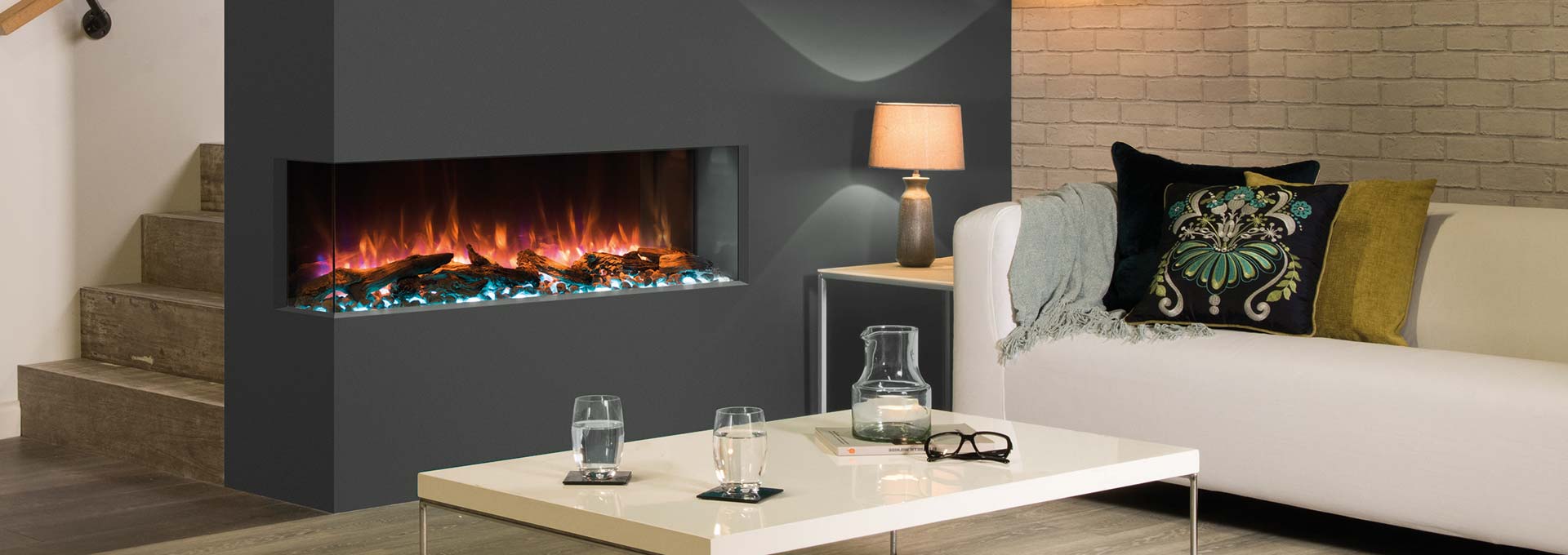 Modern Electric Fireplaces Built In Wall Mounted Electric