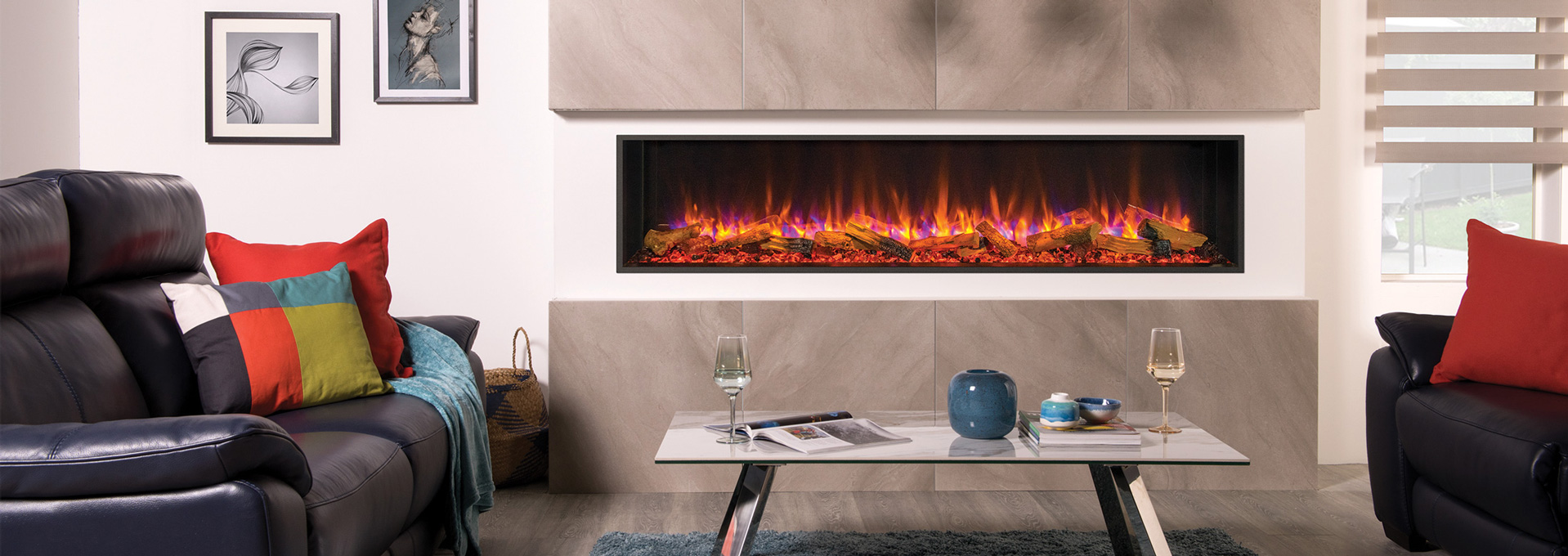 Modern Electric Fireplaces Built In Wall Mounted Electric