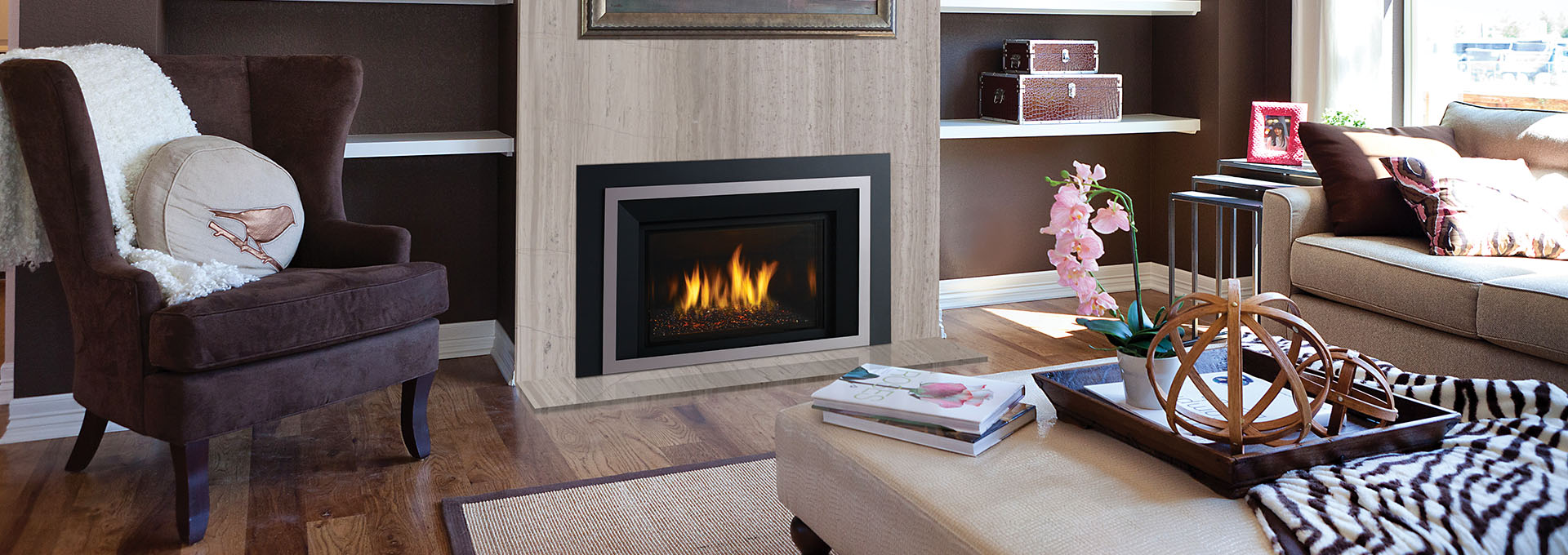 Hri4e Medium Gas Fireplace Insert Regency