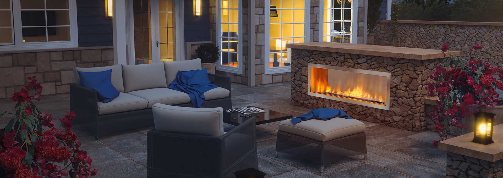 Indoor/Outdoor Fireplace with Heat Reflector? : r/Fireplaces