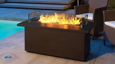 Outdoor deals fireplace table