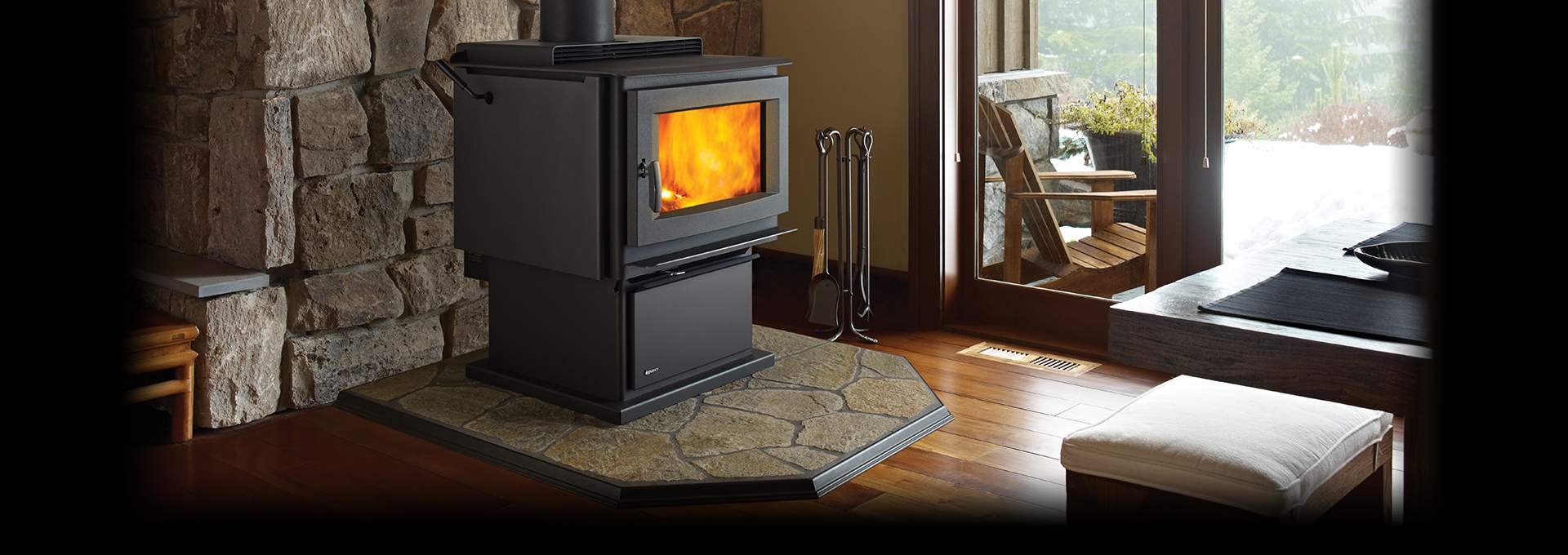 F5200 Hybrid Catalytic Wood Stove Modern Wood Stoves By Regency