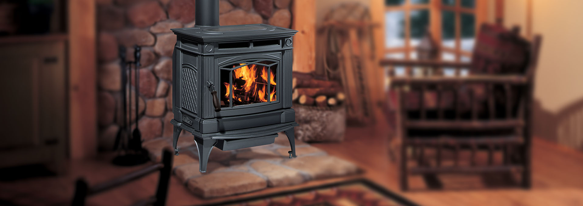 H300 Cast Iron Wood Stove Regency